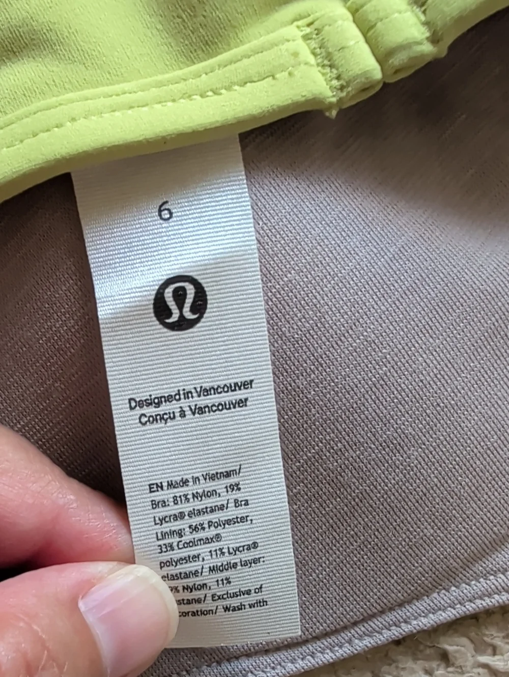 Lululemon Flow Y Nulu Longline Bra Wasabi NWT